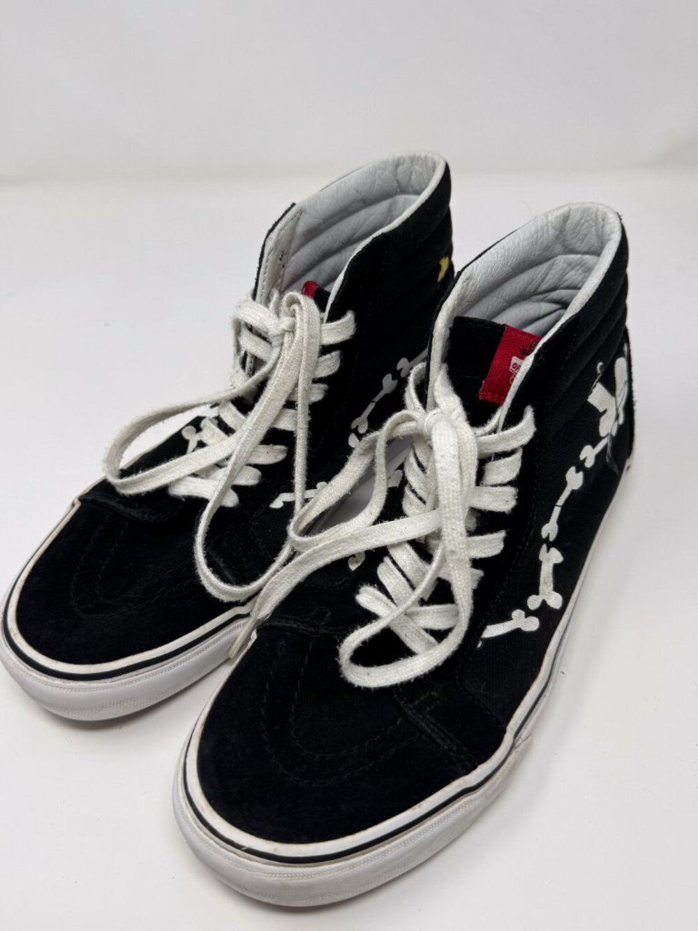 Vans x Peanuts Sk8-Hi Snoopy Bones Black White Sneakers Men's 9 EU 42